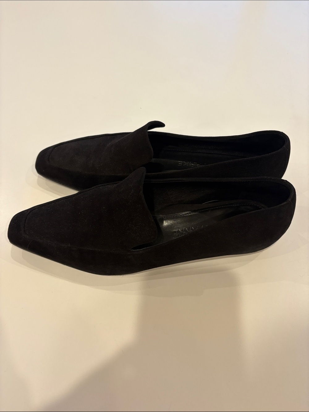 Marion Parke Black Suede Slip-On Loafers